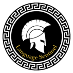 Language Sentinel blog logo featuring a Spartan helmet design, representing bespoke English training for professionals.