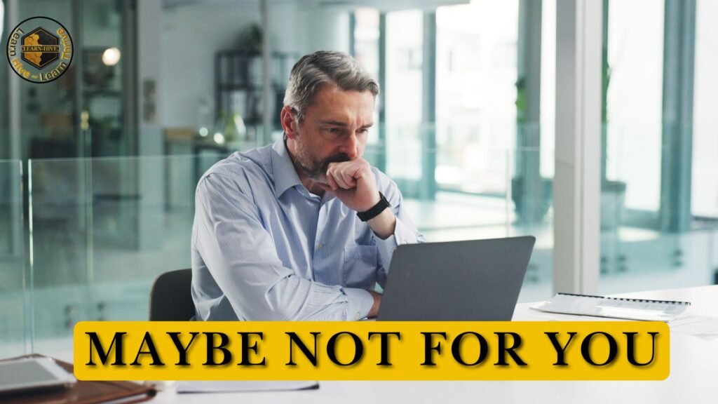 Executive professional reflecting on program suitability and professional English coaching requirements.